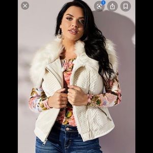 Guess Faux Fur vest